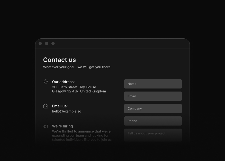 Contact Pages
